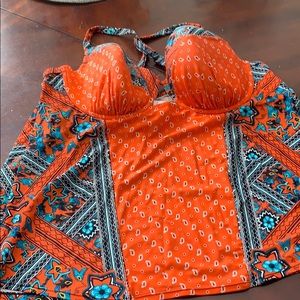 Plus size 44DD swim top